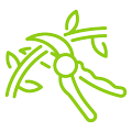 Tree pruning and trimming service icon by CLTP